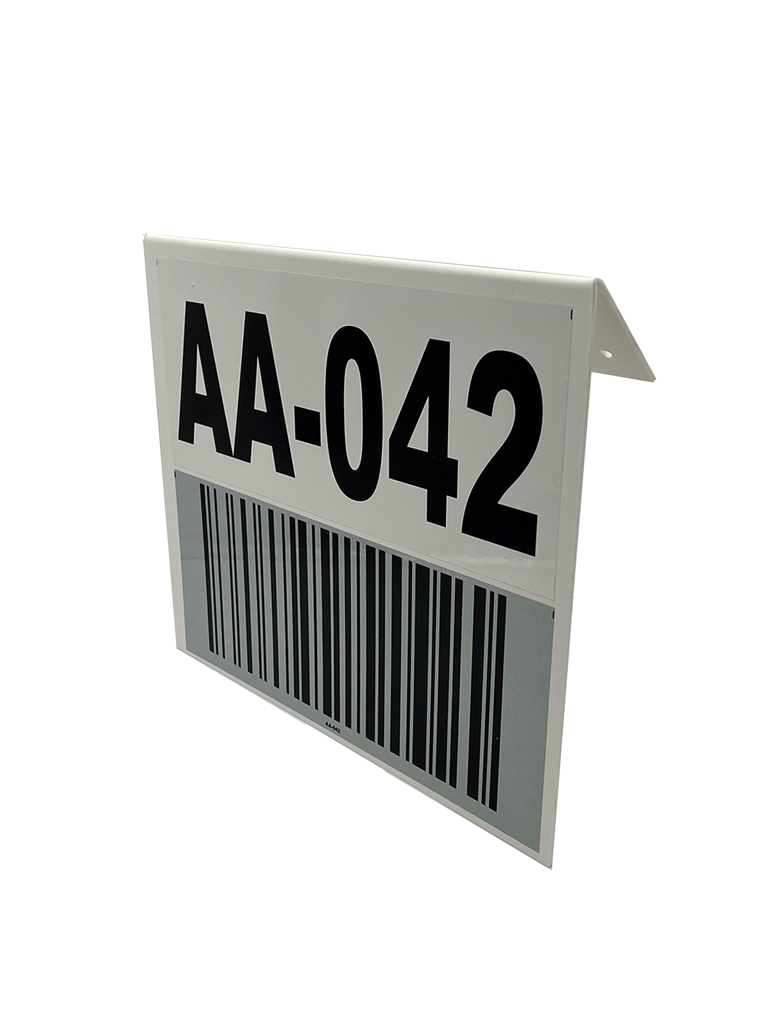 Can I order the warehouse hanging barcode signs blank with no print?