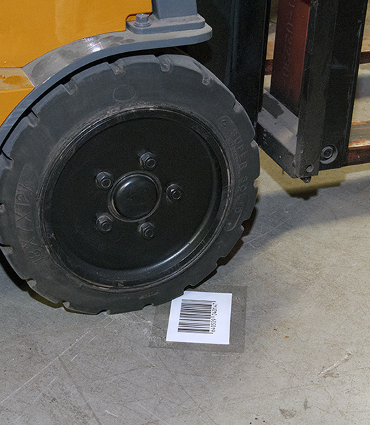 Do you supply the labels that go under the label protectors?  If the label is 2" x 4" How large should the