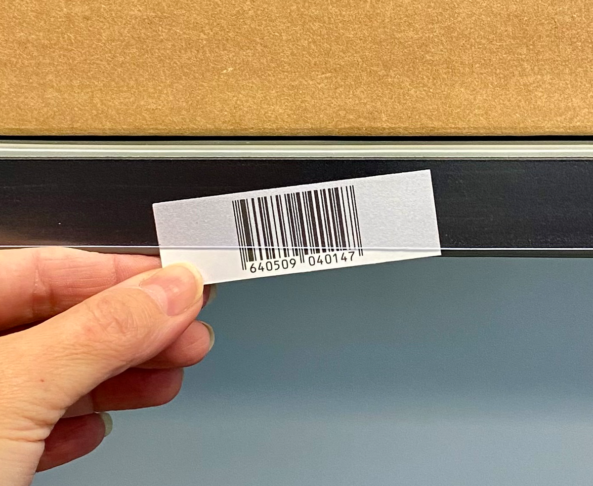 Are the Slip Strip label holders available in clear?