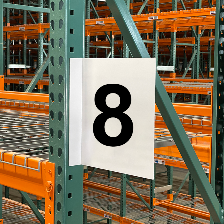 Aisle Marker Sign - Double-Sided - No. 8 Questions & Answers